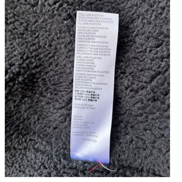 BDG Marlow Puffer Fleece Basic Staple Classic Jacket Coat Green Black Sz XL $119 - Picture 11 of 16